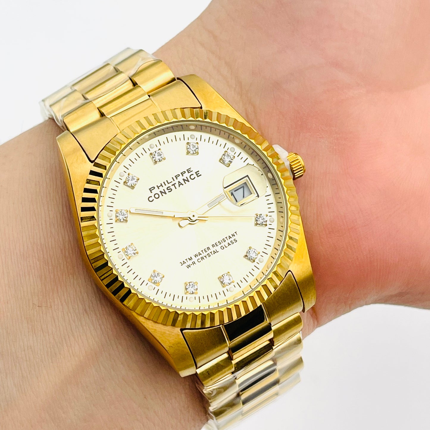 Montre PHILIPPE doré doré (Grande)