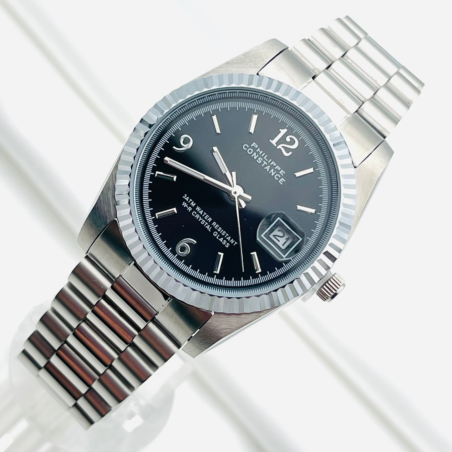 Montre PHILIPPE Argentée Noir
