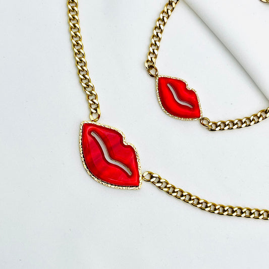 Parure BOUCHE ROUGE